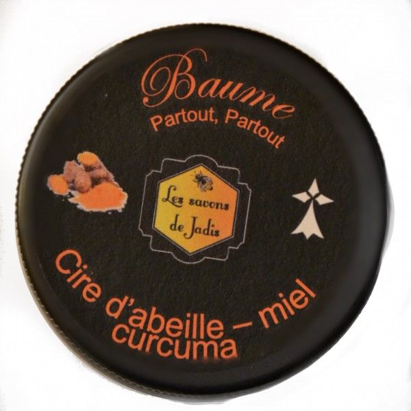 Baume cire - miel - curcuma